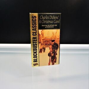 A Christmas Carol Charles Dickens Blockbuster Classic VHS 1951 Alastair Sim